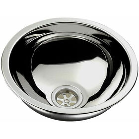 Ambassador Half-Sphere Sink, Brushed, 10-1/2" dia.